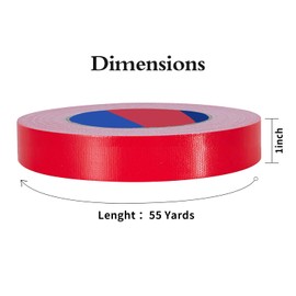 Duccinp Duct Tape Extra Strong 50m x 25mm Waterproof Repair Tape for Repairs, DIY, Crafts, Indoor and Outdoor Duct Tape (Red)