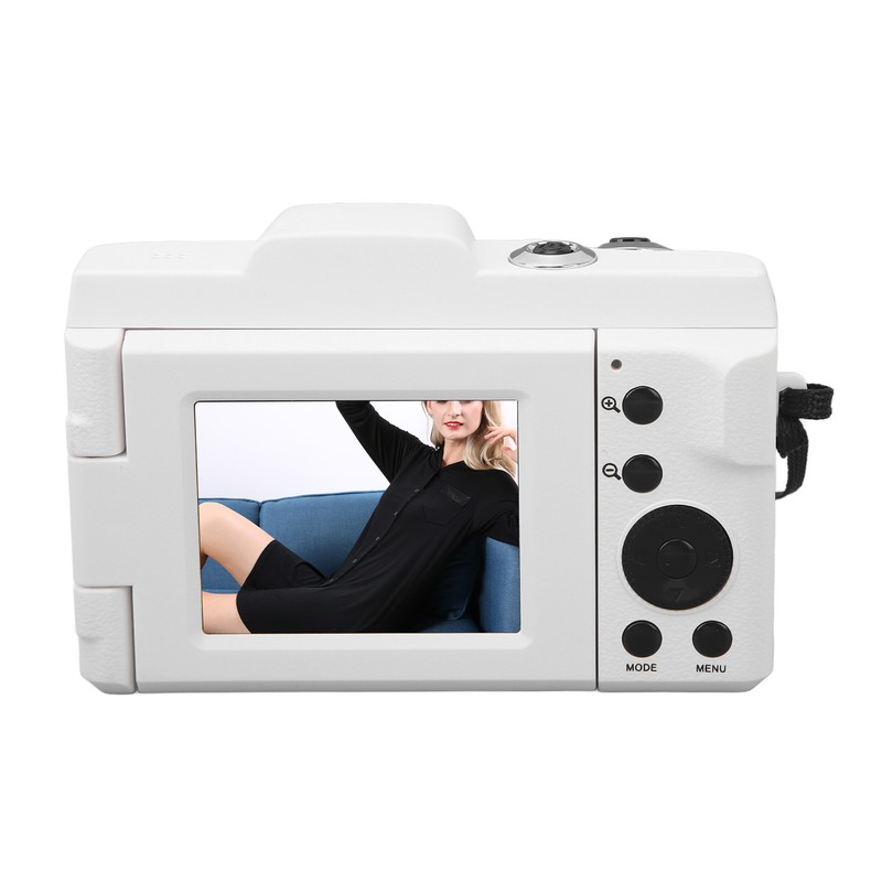 Digital Camera HD 16MP White Color Multi Axes Stabilization Smart
