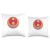 Crackled Yin Yang Symbol Throw Pillow