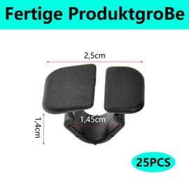 QZKJQDD Pack of 25 Cover Plugs Bonnet Insulation Mat Clips, Plastic Retaining Clamp for Hood Insulation, Car Bonnet Insulation Pad Holder Clip, Car Bonnet Insulation Pad Holder