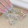 10pcs Butterfly Nail Charms Gems 3D Alloy Shiny Butterfly Charms