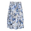 Women's Costume Skirt Dirndl Set with Bow Blue Floral Pattern