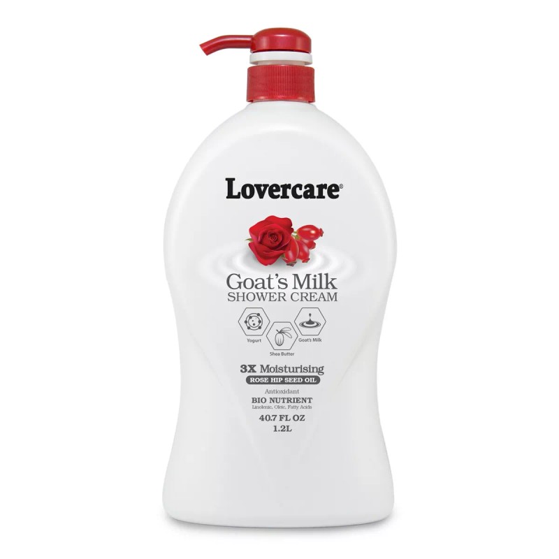 Lovercare Goat's Milk Shower Cream 40.7 fl oz (1200ml) -