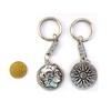 Ancient Greek Zamac Macedonian Shield Keyring with Alexander the Great