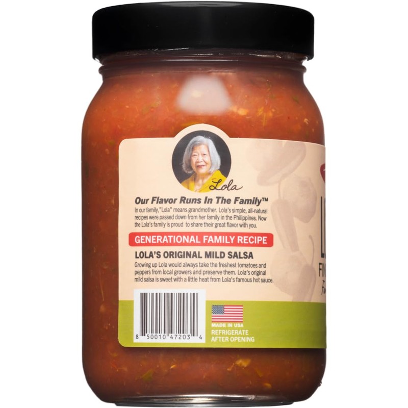 Lola’s Mild Salsa - Smooth, Savory & Slightly Spicy |