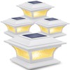 SIEDiNLAR Solar Post Lights Outdoor Glass LED Fence Cap Light