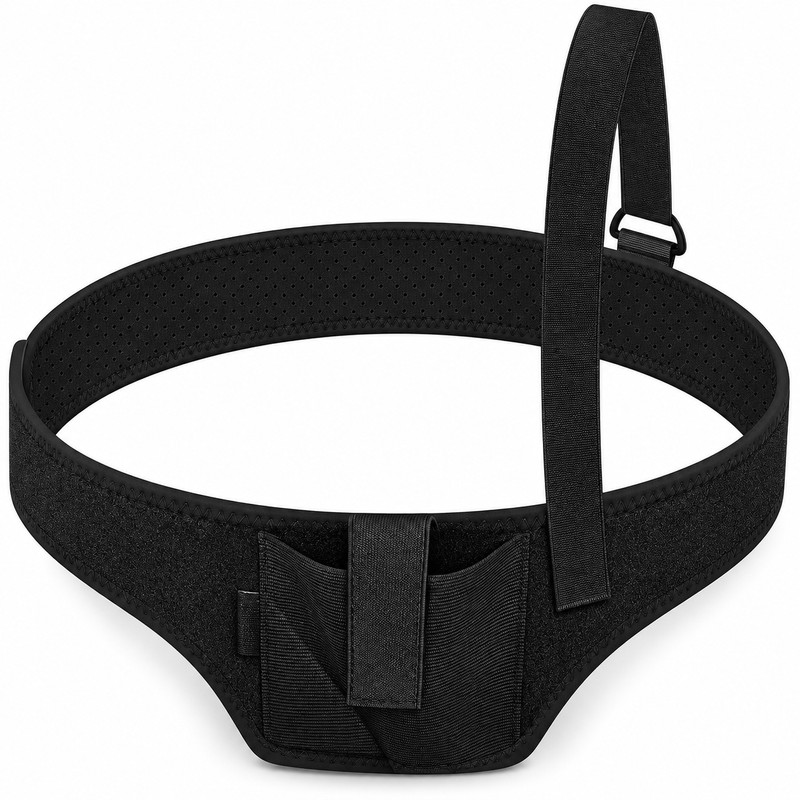 Adjustable Shoulder Holster – Black Underarm Holster with Retention Strap