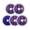 BRSCHNITT Indestructible Disc for Grinder 4-1/2"inch 5pcs -7/8" Arbor Multifunctional