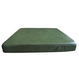 Quattro Meble Model 1 EL (40 x 40 cm) Genuine Leather Seat Cushion for Armchairs / Real Leather Shiny Green