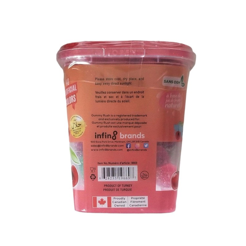 Gummy Rush Fizzy Cherries Gummies, 150g/5.3 oz. Box