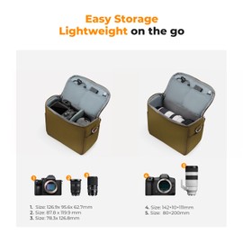 K&F Concept Camera Sling Bag Small Crossbody Camera Case DSLR/SLR/Mirrorless Compact Shoulder Photography Bags for Photographers