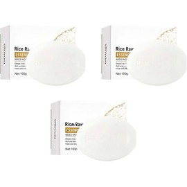 3 Pack Jabón de Arroz, Jabón Blanqueador Hidratante. Blanquea, Aclara e Hidrata la Piel. Elimina Manchas 3 Unidades de 100G