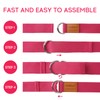 voidbiov D-Ring Buckle Yoga Strap 1.85 or 2.5M, Durable Cotton