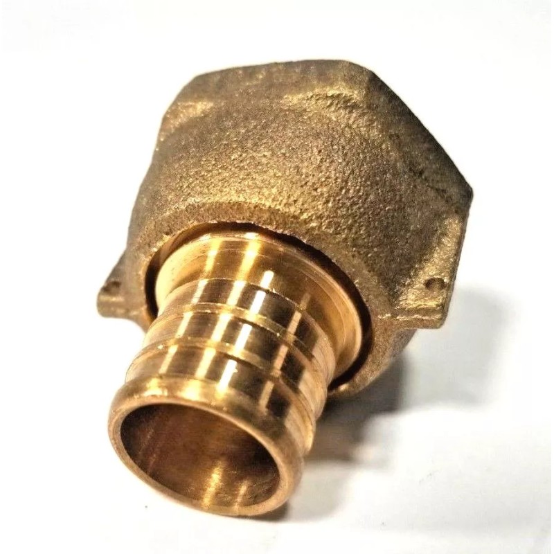 Generic 5/8" PEX Water Meter Coupling, LEAD FREE Brass, 5/8"