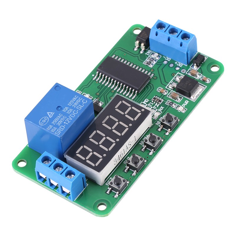 Multifunction 1 Channel DC 12V Delay Relay Controller LED Timer