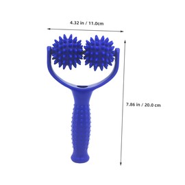 KOMBIUDA Portable Muscle Roller Stick Y-shaped Spiky Massage Ball for Office Workers Travelers Fatigue Relief Back Knot Massager