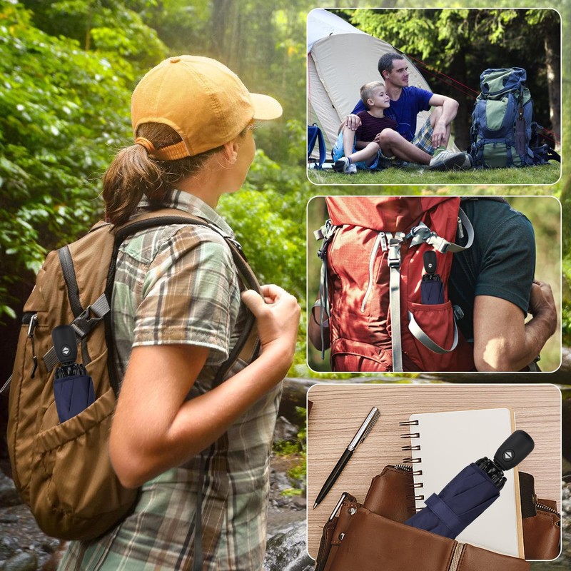 Compact Umbrella Windproof Strong - Automatic Windproof Inverted Umbrellas, Durable