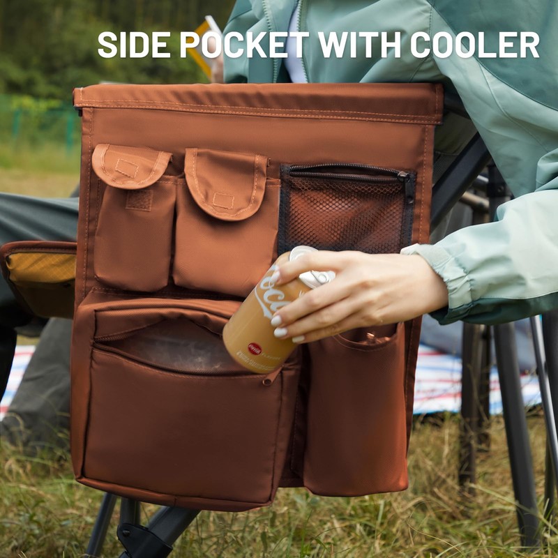 TIMBER RIDGE Oversized Folding Camping Chair High Back Heavy Duty