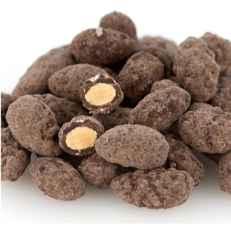 Dark Chocolate Turbinado & Sea Salt Almonds || 2.5 Lb