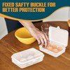 ZPU Egg Holder Camping, 2Pcs 6 Grid Egg Container, Plastic