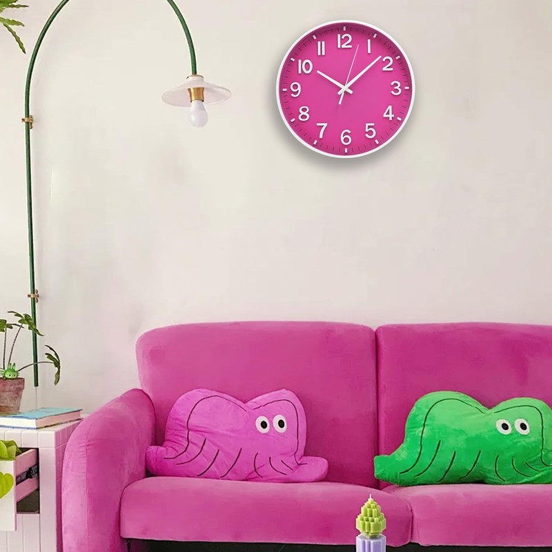 HZDHCLH Wall Clocks Battery Operated 12 inch Silent Non Ticking