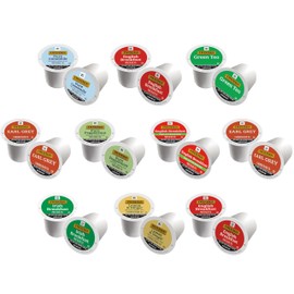 Twinings Tea K Cup Pod Sampler Variety Box (20 Count) 8 Flavours for Keurig Single Serve Brewers, Contains Black, Green, Herbal and Decaffeinated Teas for Tea Lovers
