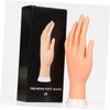 Beavorty Manicure Training Hand Nail Art Practice Lightweight Reusable Nail