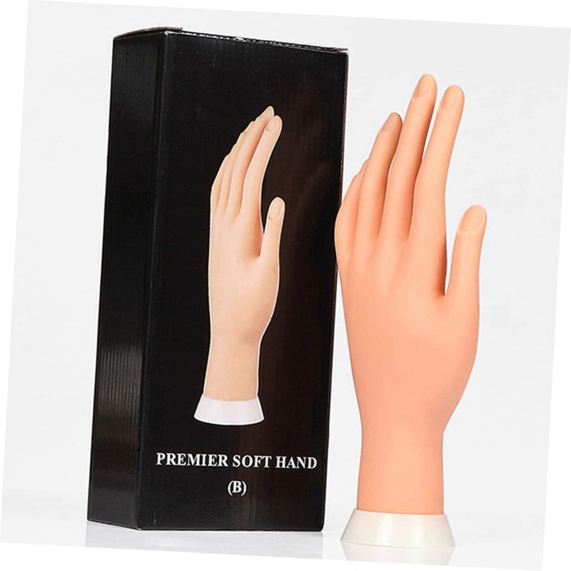 Beavorty Manicure Training Hand Nail Art Practice Lightweight Reusable Nail