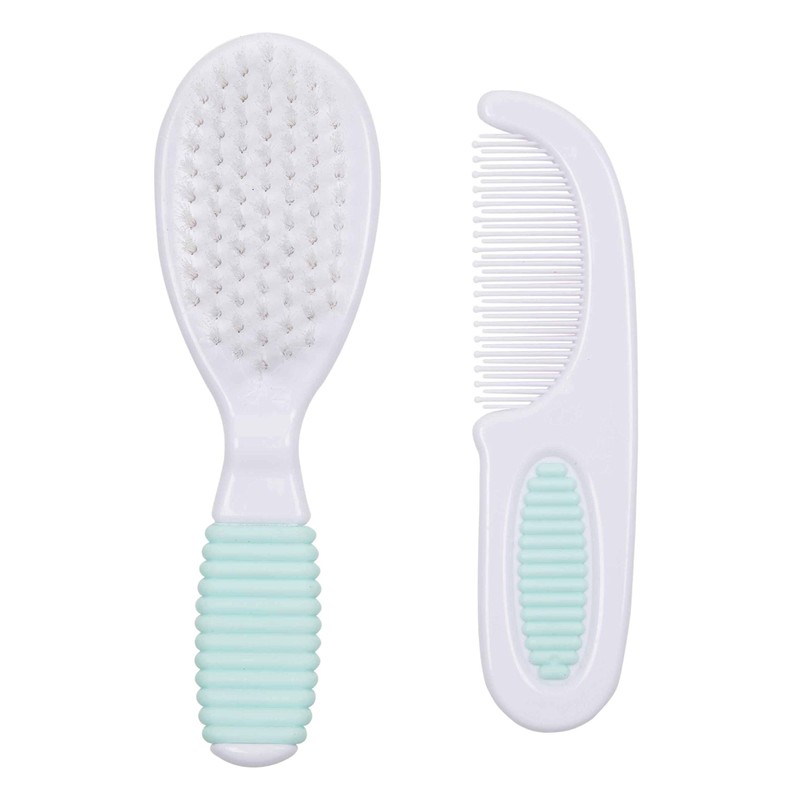 Nuby Brush and Comb Set, Colors May Vary