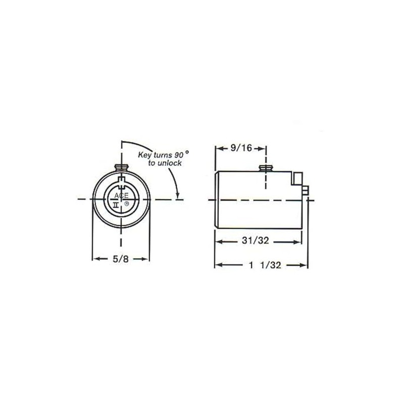 Chicago Lock Vending Lock C4260-19