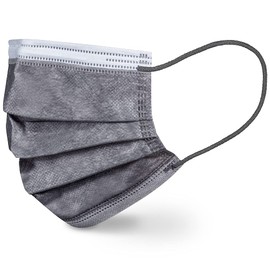 Beurer MM 15 Surgical Mask Type IIR, Made in EU, 3-Layer Medical Face Mask Protects Your Environment Against Droplets and Microorganisms, Heat Absorbent, Grey, Pack of 10