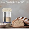 Sourdough Starter Jar Covers - 4Pcs Elastic Cotton Cloth Covers