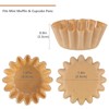 Caperci Grease-Resistant Natural Mini Cupcake Liners 200 Counts - Heavy
