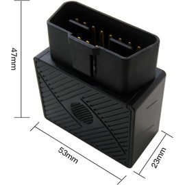 2024 Upgrade GPS Tracker with OBDII Interface Plug and Play for Cars Trucks Fleets - Real-time Tracking/History Track Storage/Over-Speed Alarm/No Monthly Fee for APP