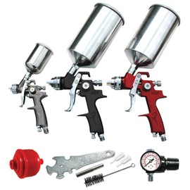 ATD Tools 6900 9-Piece HVLP Spray Gun Set