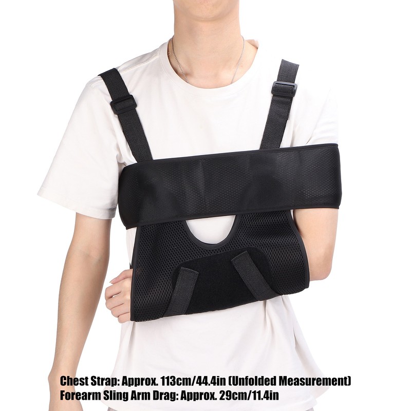 Arm Sling Breathable Shoulder Elbow Immobilizer Support Brace with Immobilizer