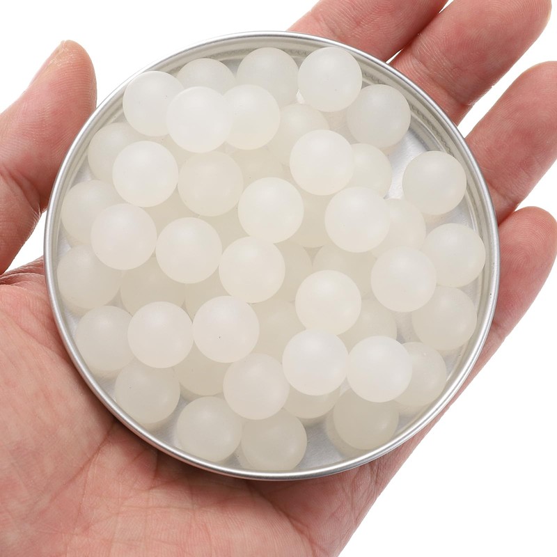 sourcing map 50pcs PP Plastic Bearing Balls 12mm Solid Plastic