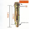 Heavy Duty Expansion Bolts, M6 x 50mm, 12-Pack, Sleeve Anchors