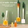 2 Piezas Cepillo para Lavar Termo,Cepillo para Popotes Largos,5 in