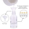 PrettyCare 2 oz Dropper Bottles, 4 Pack Clear Glass Bottles
