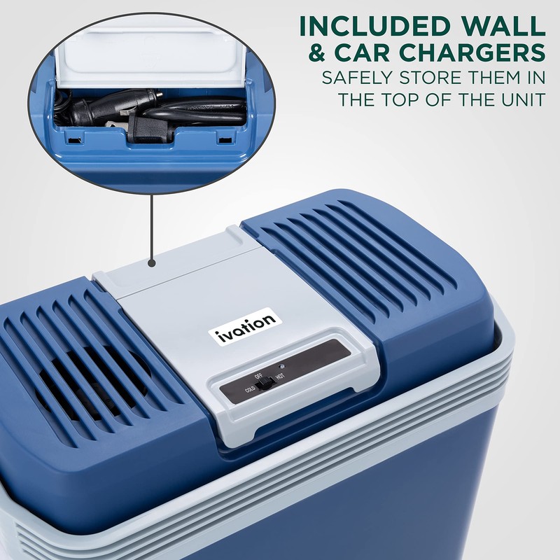 Ivation Electric Cooler & Warmer with Handle | 24 L