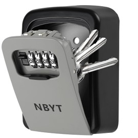 NBYT Portable Combination Lock keybox, Wall Mount,For House Keys Key Hiders to Hide a Key Outside,Waterproof Key Safe Storage Lock Box