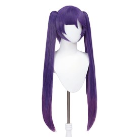 NOKIJP Mona Wig, Astrologer, Harajin Cosplay, Heat Resistant Wig, Easy to Set, Genshin Impact Mondo Astrogist Mona Megistos