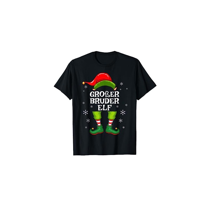 Big Brother Elf Shirt Family Christmas Gift Outfit T-Shirt