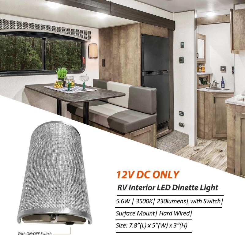 Dream lighting RV LED Light Fixture Interior Dinette Kitchen Wall