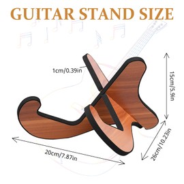 OWLMATE Guitar Stand Electric Guitar, Guitar Stand, Wooden Guitar Stand for Acoustic Guitar, Electric Guitar, Bass Guitar, Guitar Stand with Scratch-Resistant Foam Cover Edges