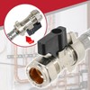 SPARES2GO Combi Boiler Filling Loop Straight Part L Compliant Central