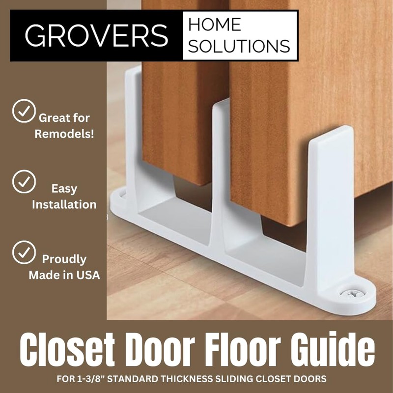 Sliding Closet Door Floor Guide Bracket | Universal Fit for