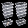 10 PCS Reptile Feeding Box, Isopod Enclosure Plastic Terrarium, Reptile