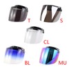 Universal Windproof 3 Snap Motorcycle Helmet Visor Front Flip Up